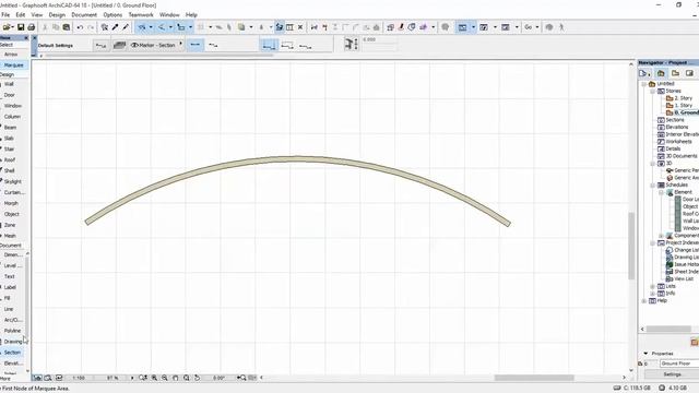 Perforated Curved Wall ArchiCAD