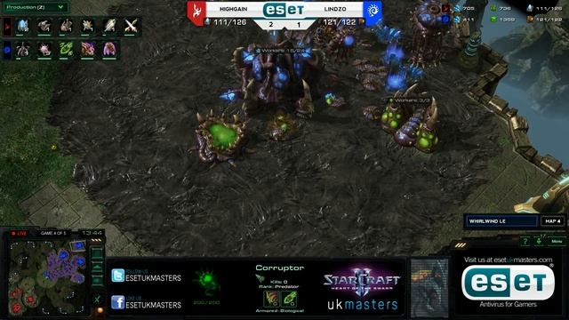 [P] Highgain vs [Z] Lindzo - ESET UK Masters Challenger Series Game 4 of 5