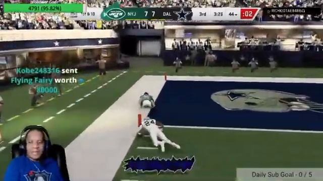EA Madden 20 Trenton Cannon breaking ankles for a TD.  J E T S !!!!