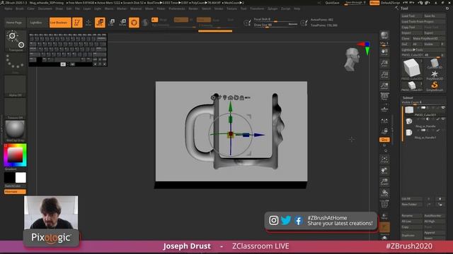 ZClassroom LIVE: 3D Printing Basics - Joseph Drust - ZBrush 2020