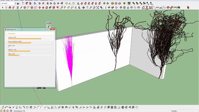 RECOMENDADO!! Plugin Sketchup para generar hiedra o enredadera + TUTORIAL Y DESCARGA