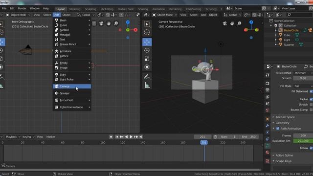 Blender Tutorial Multiple Cameras with Frame Alignment