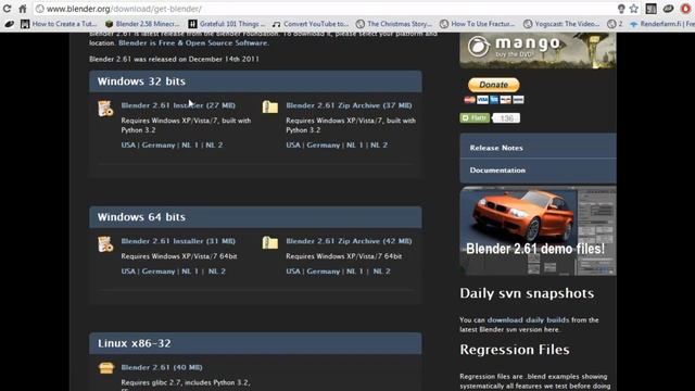 Blender Tutorial 1: Downloading Blender