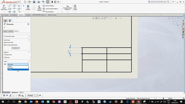 Step by step how to setup sheet border and title block in SolidWorks