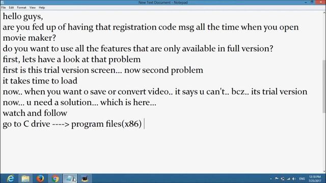 How to crack Windows Movie Maker