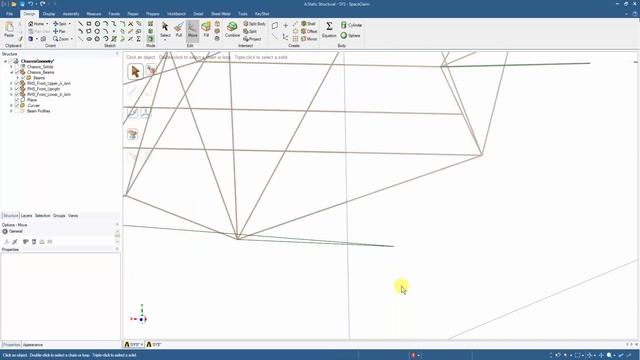 Formula SAE Chassis Analysis Part 2 - Preparing Geometry in SpaceClaim