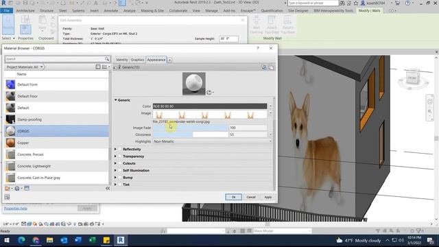 Revit Adding Materials to Walls + Floors