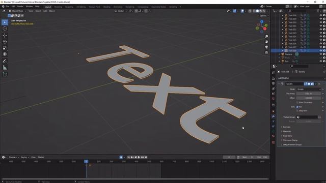 Solidify Font in Blender! - Blendertutorial Nr. 46