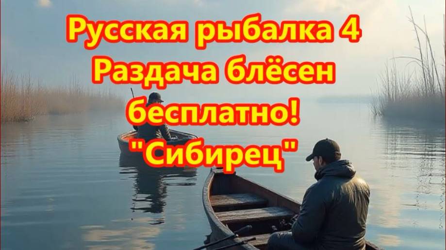 Русская рыбалка 4. Раздача блёсен бесплатно! "Сибирец"