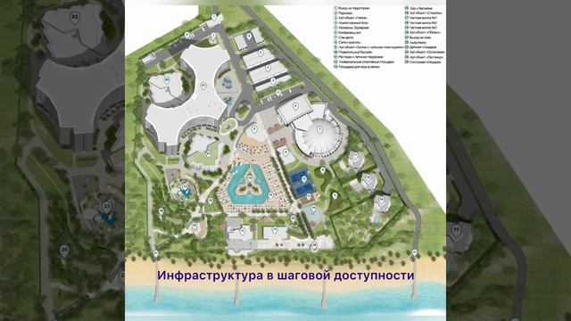 Апартамен 38 м2 на первой береговой линии Сочи