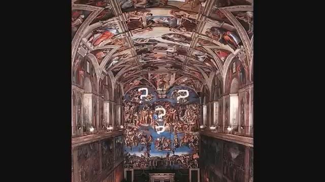 Do you see what I see ? # 2 Michelangelo paintings / Ram's Skull - Female Anatomy