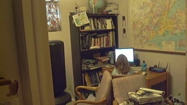 Little Girl Playing On Computer