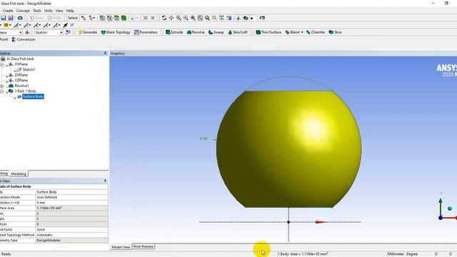 Glass Fish Tank ANSYS SIMULATION