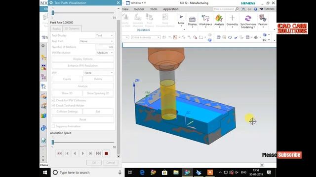 #NX CAM Tutorial ||DAY 2 # CAVITY MILL