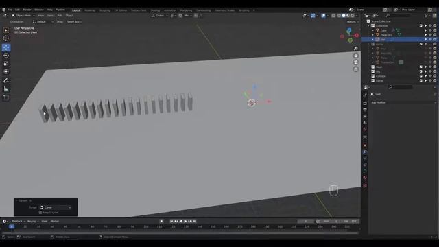 Blender Rigid Body Domino Animation Tutorial