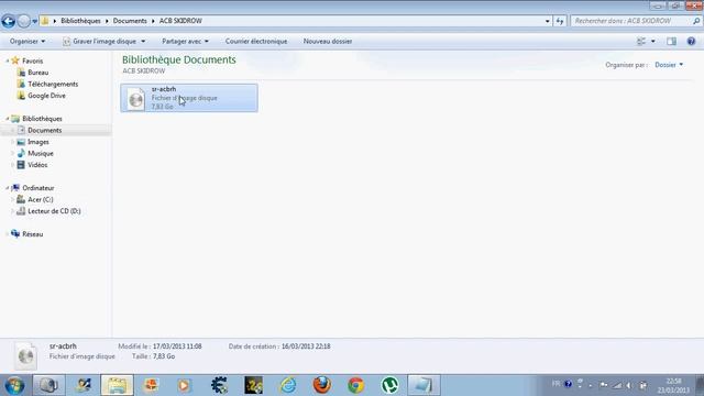 comment faire extraire un dossier ISO rapidement