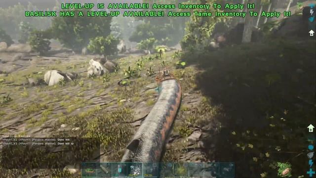 Showing Off The Negative Melee Glitch Basilisk | ARK: Survival Evolved