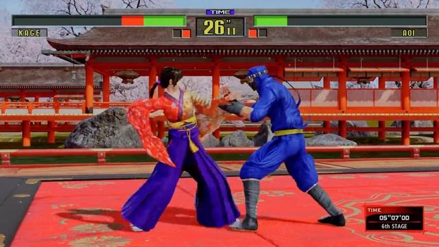 Virtua Fighter 5: Ultimate Showdown - Kage-Maru Arcade Mode Playthrough