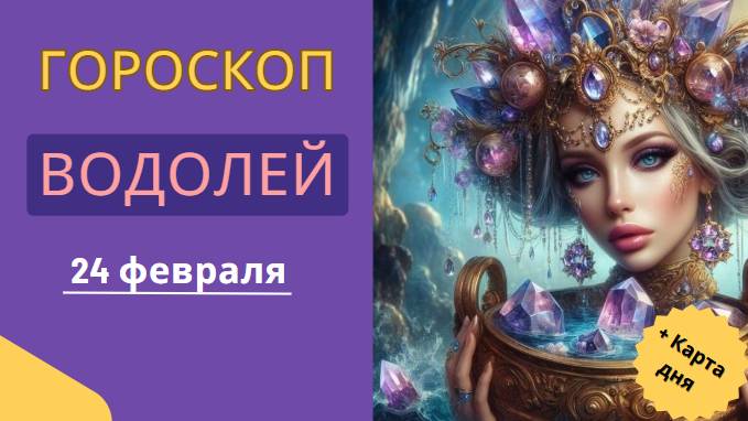 ♒ 24 февраля – Гороскоп на сегодня для Водолея 🌊