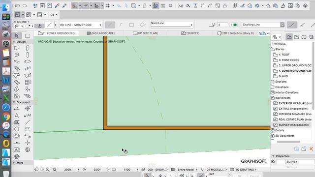 ArchiCAD Alterations & Additions - 20 irregular setout