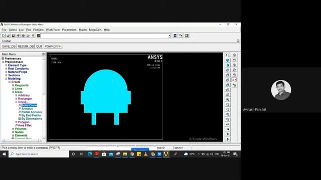 Analysis of Android LOGO using ANSYS APDL