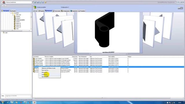 Uso di Solidworks Explorer - Solidworks Italiano - Tutorial #77#