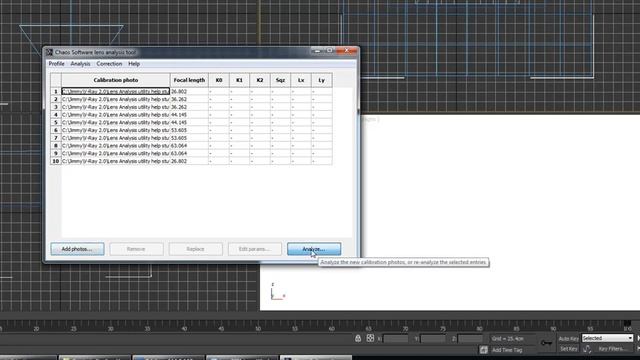 V-Ray 2.0 for 3ds Max - Lens Analysis utility help stuff