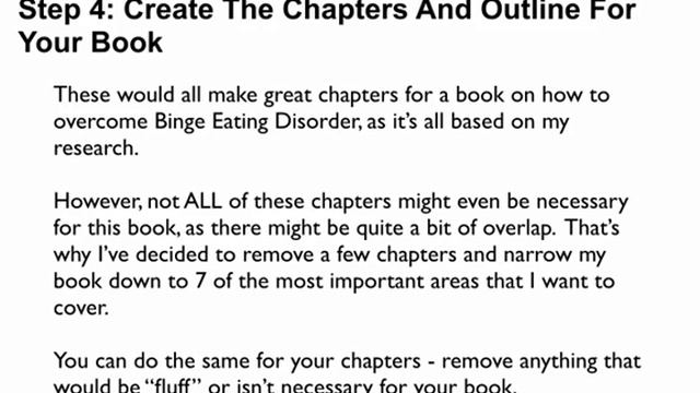 Book Template - Write A Book In 24 Hours! How To Plan The Chapters And Layout Of Your Book