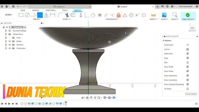 Fusion 360 Tutorial Indonesia Latihan 30 Beginners