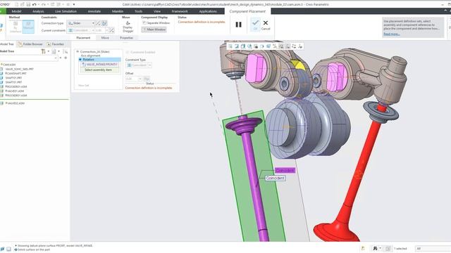 Cam and follower mechanism | Cam-Follower connection