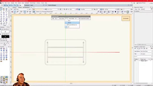 Vectorworks Tutorial: Creating Hybrid Symbols