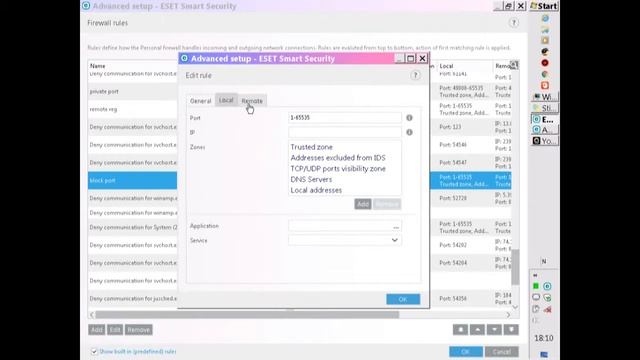 how to setting up your ESET firewall.