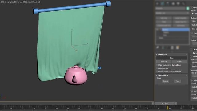 Create Cloth only 1 Click in 3Ds max