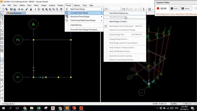 USING SAP2000 - Elev Shear Wall Worksheet Part 3