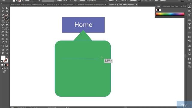 How to make hover of the link in Adobe illustrator CC 2017