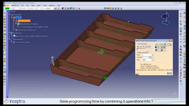 CATIA V5 PLM Express – Advanced Multi-Axis & Pocket Machining (AME)