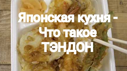 Японская кухня - Что такое ТЭНДОН