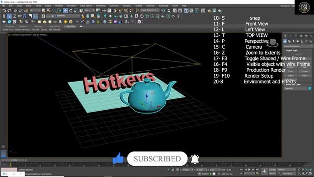 11-20 HOTKEYS HELP FOR YOUR WORK IN 3DMAX