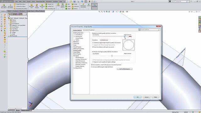 How to increase the image quality in SOLIDWORKS? Fix jagged edges in 10 seconds.