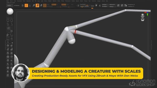 Designing & Modeling a Creature With Scales By Dan Weiss