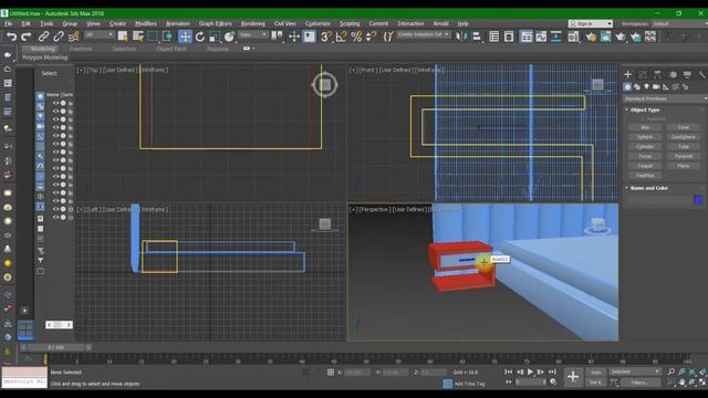 Bed with side table in 3ds max | How to bed and side table with Ar. majida (IN ENGLISH)