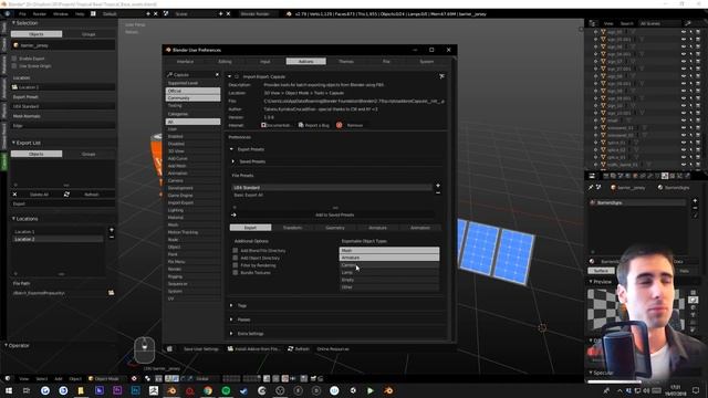 Capsule Addon for Blender: Batch Exporting Props