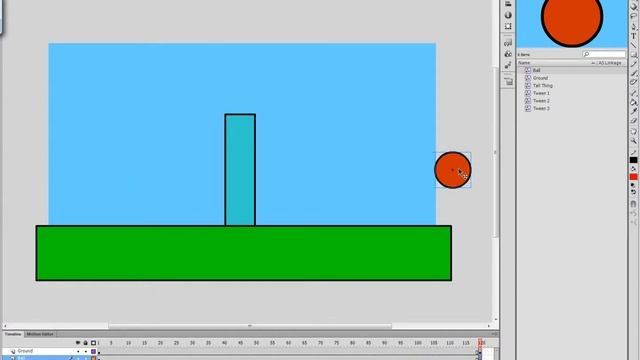 Flash   Bouncing ball and tall thing