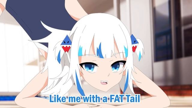 Gura's BIG FAT TAIL【hololive Animation】