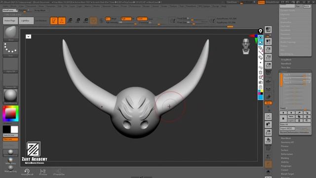 How to make facial expressions in Zbrush || Use Of Layers || Zart OnlineMasterClasses