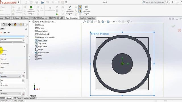 Natural Convection Investigation by Using SOLIDWORKS flow simulation (CFD)