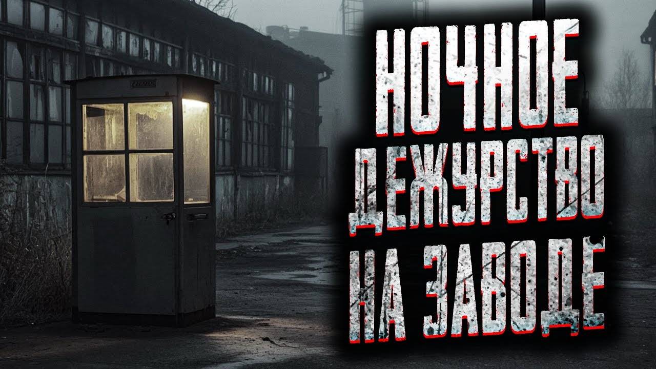 Страшные истории на ночь. УСТРОИЛСЯ ОХРАННИКОМ НА СТАРЫЙ ЗАВОД! Мистика. Страшилки на ночь.