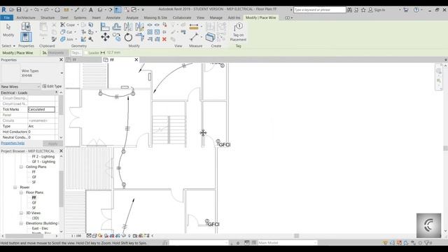 Revit MEP Lesson 6: Creating and Labeling Wire Circuits