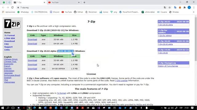 ✅ Como DESCARGAR 7zip 2020 |Full/Español|