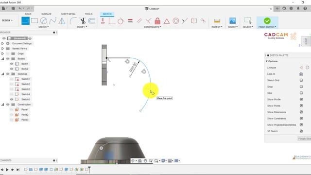 Fusion 360 Tutorial #59 | Exhaust manifold 3D model